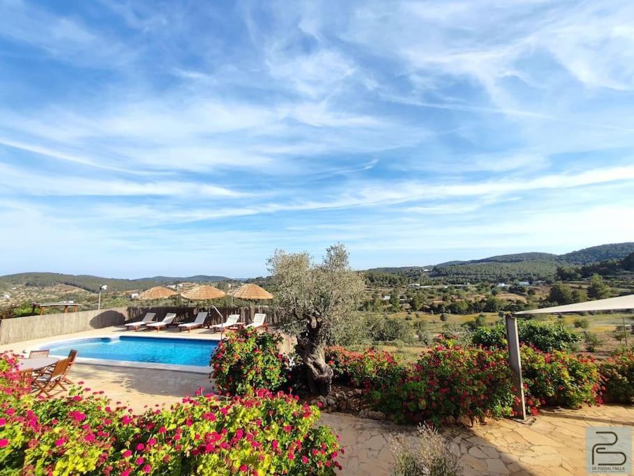 Casa Can Lluc Con Piscina, Jardin Y Vista Al Campo Sant Miquel de Balansat Екстериор снимка