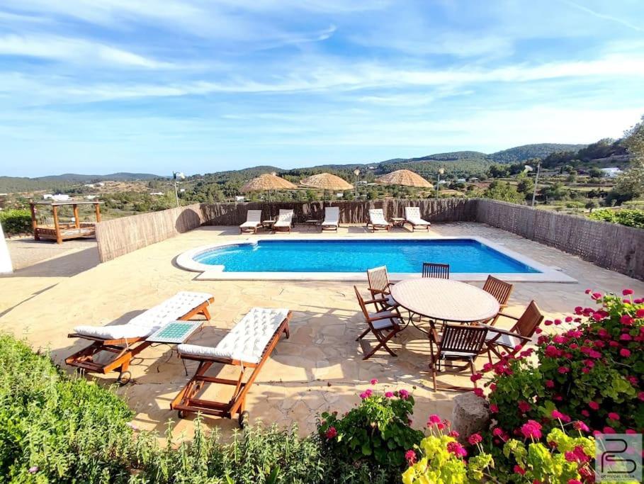 Casa Can Lluc Con Piscina, Jardin Y Vista Al Campo Sant Miquel de Balansat Екстериор снимка