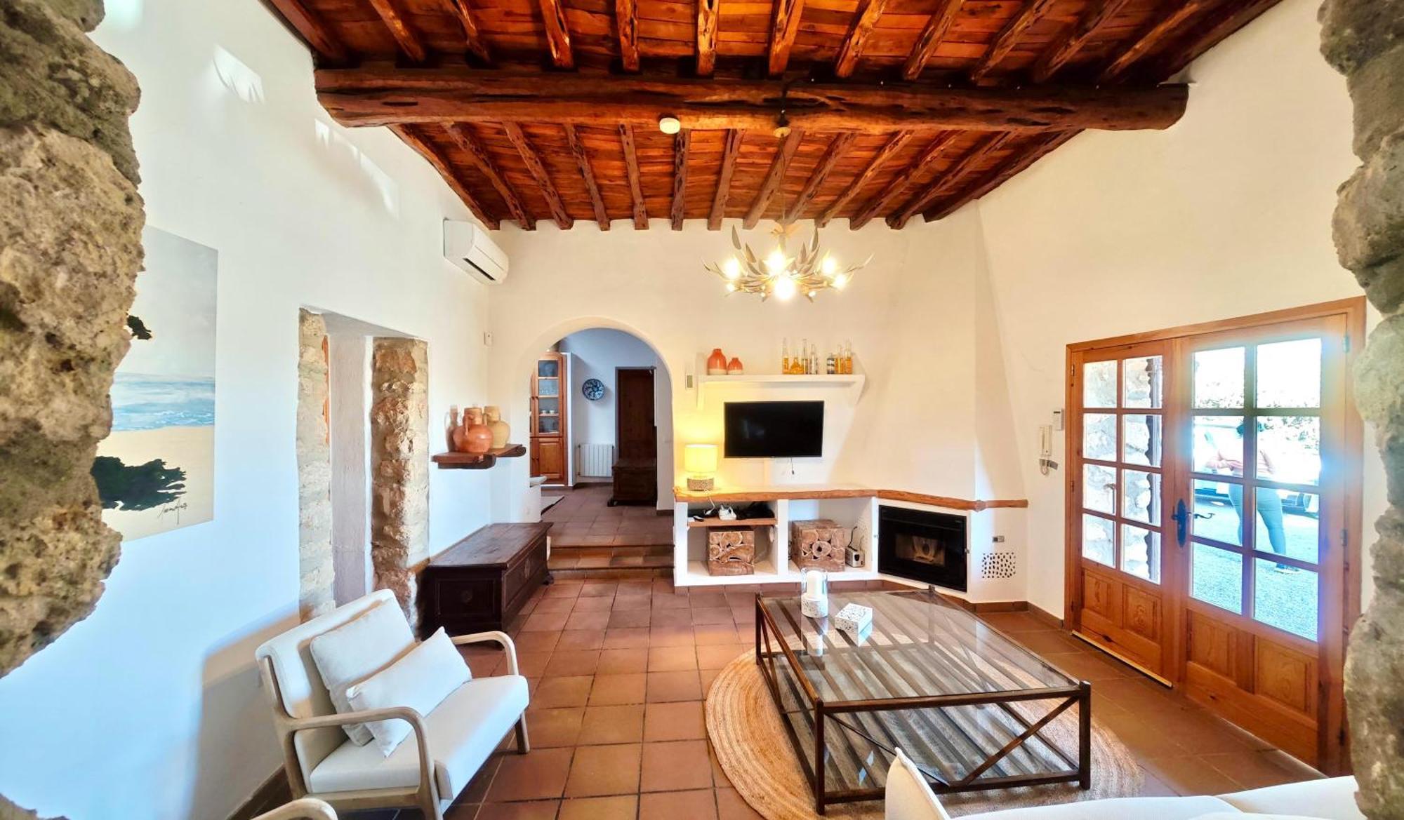 Casa Can Lluc Con Piscina, Jardin Y Vista Al Campo Sant Miquel de Balansat Екстериор снимка