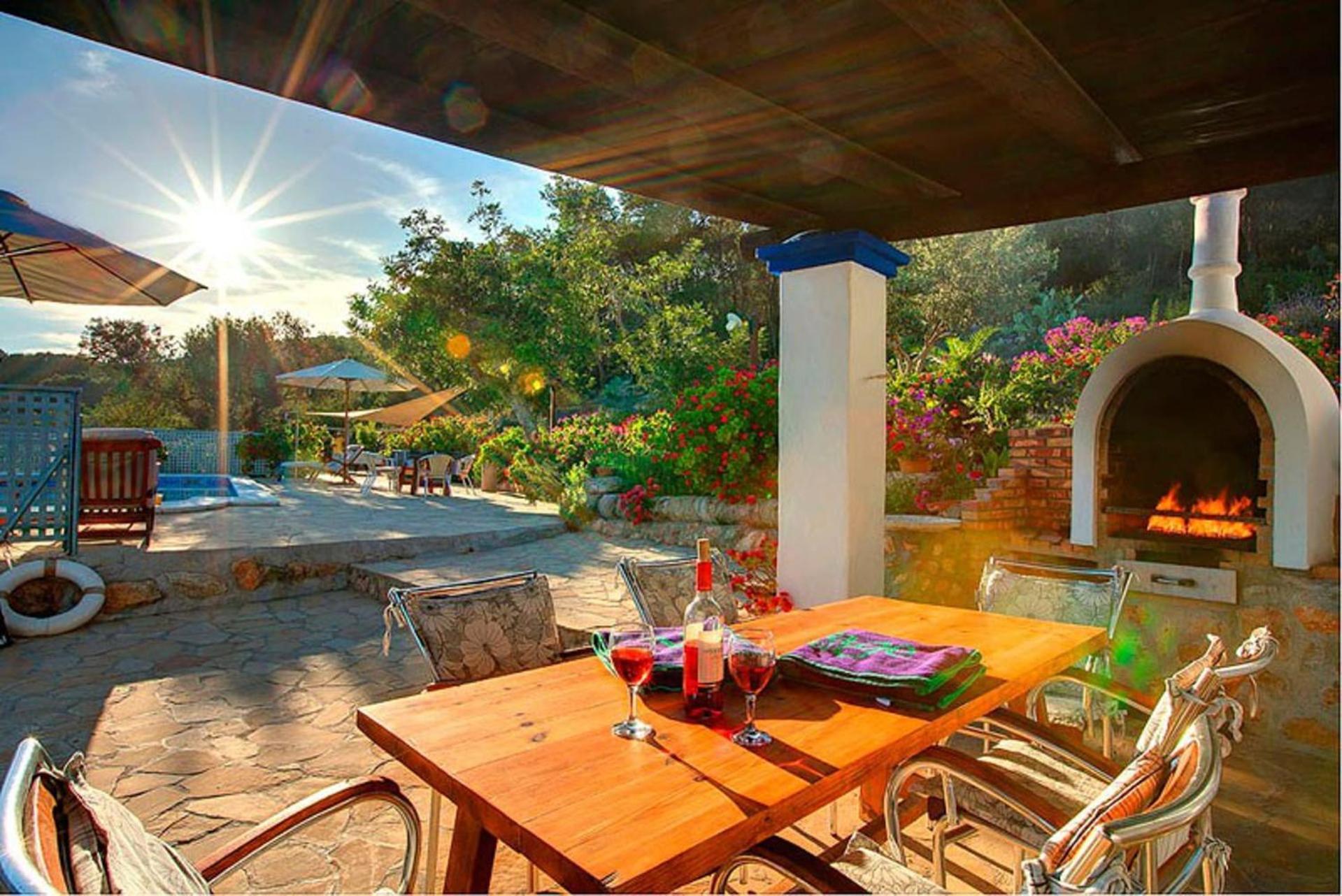 Casa Can Lluc Con Piscina, Jardin Y Vista Al Campo Sant Miquel de Balansat Екстериор снимка